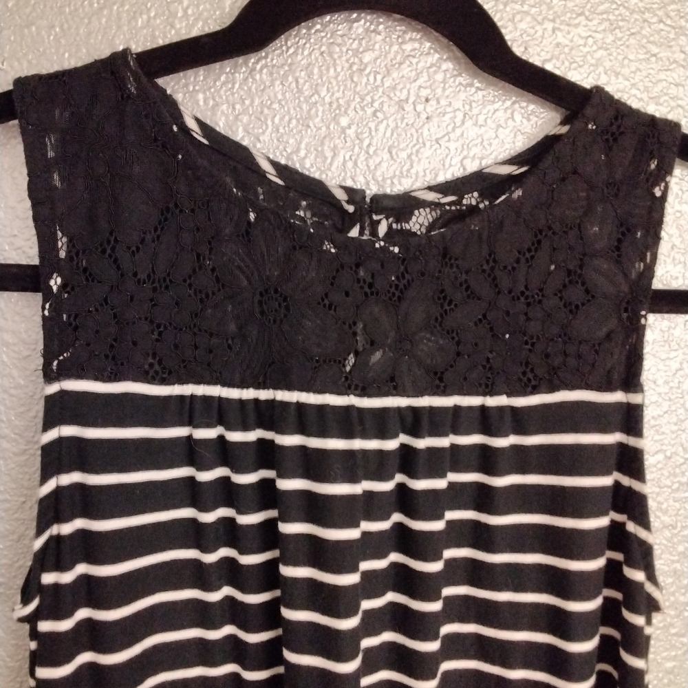 Merona Black & White Shift Dress Size XS